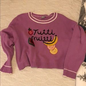 Embellished boxy sweater